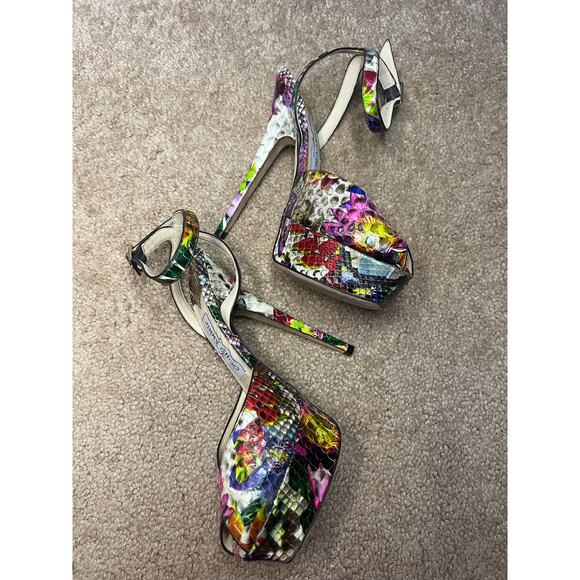 Jimmy Choo – Lola Floral Python, size 35 1/2 - size 6 US - Picture 4 of 7